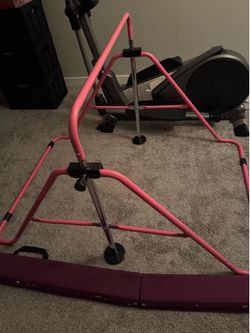 Gymnastics folding training bar