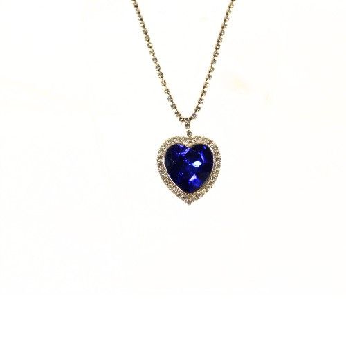 Vintage 1990s Titanic Movie Hope Diamond Fashion Necklace 