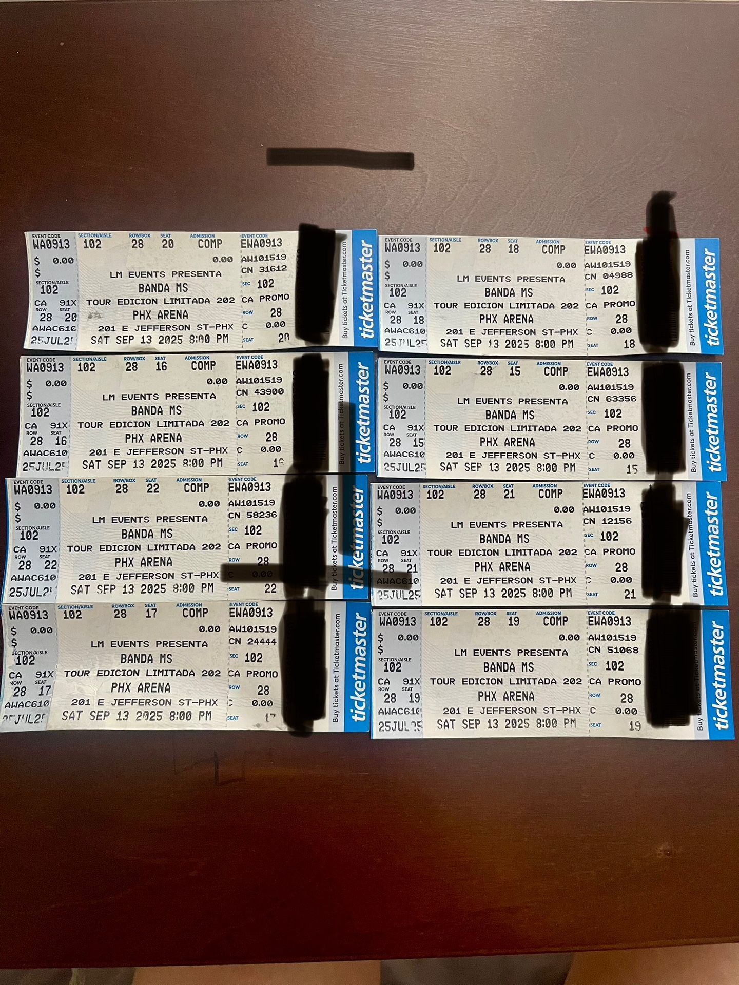 Tickets Para Banda MS