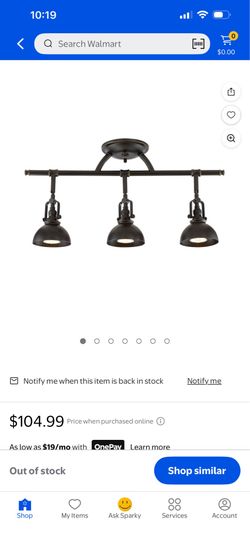Broadway Industrial 3-Light Track Lighting  [DIMENSIONS] 11.75" (H) × 23.25" (L) × 4.5" (W), Shades: 2.5" (H) × 4.25" (D), Сапору: 5.5" (D) × 1.25" (H