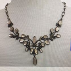 VINTAGE AUTHENTIC ALICE PLATERO STAMPED NAVAJO NECKLACE .925 