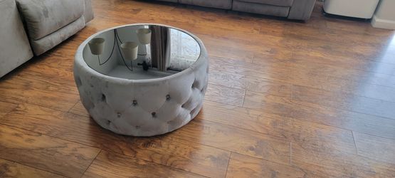 Christopher knight home ivy glam velvet and tempered glass coffee table ottoman deals