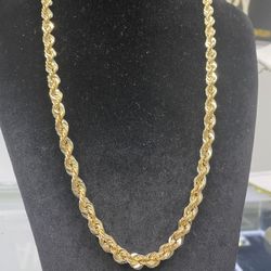 10k Sparkle Rope Chain 