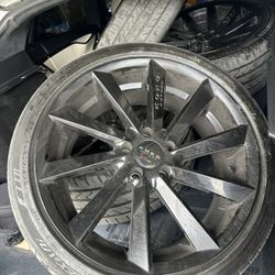 Koko Kuture Gloss Black Wheels 20 Inch With Tires Set Of 4. 