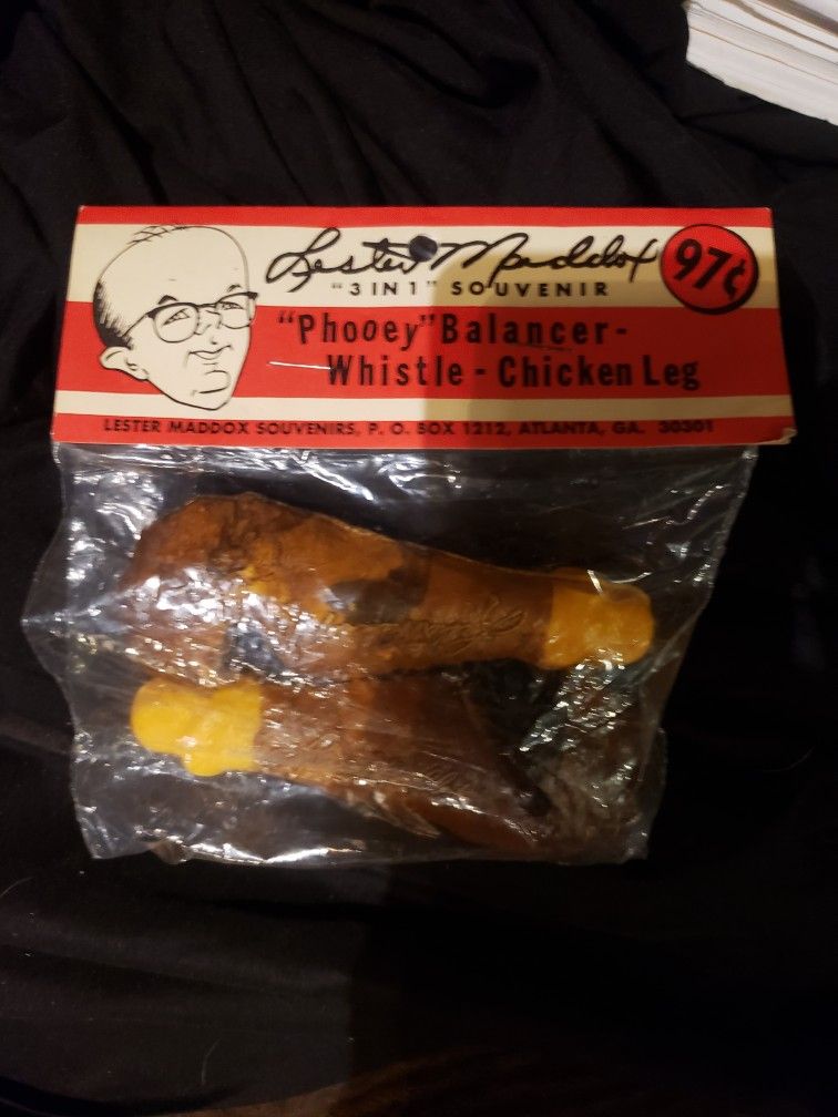 1967 Lester Maddox Chicken Whistles Unopened