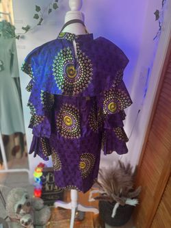 Purple  Handmade African Dress 💜