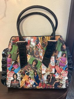  Michelle Obama Collage Handbag – Unique Statement Bag!