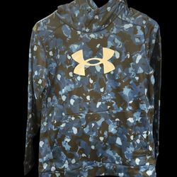 Under Armour Youth Large Blue Camo Hoodie