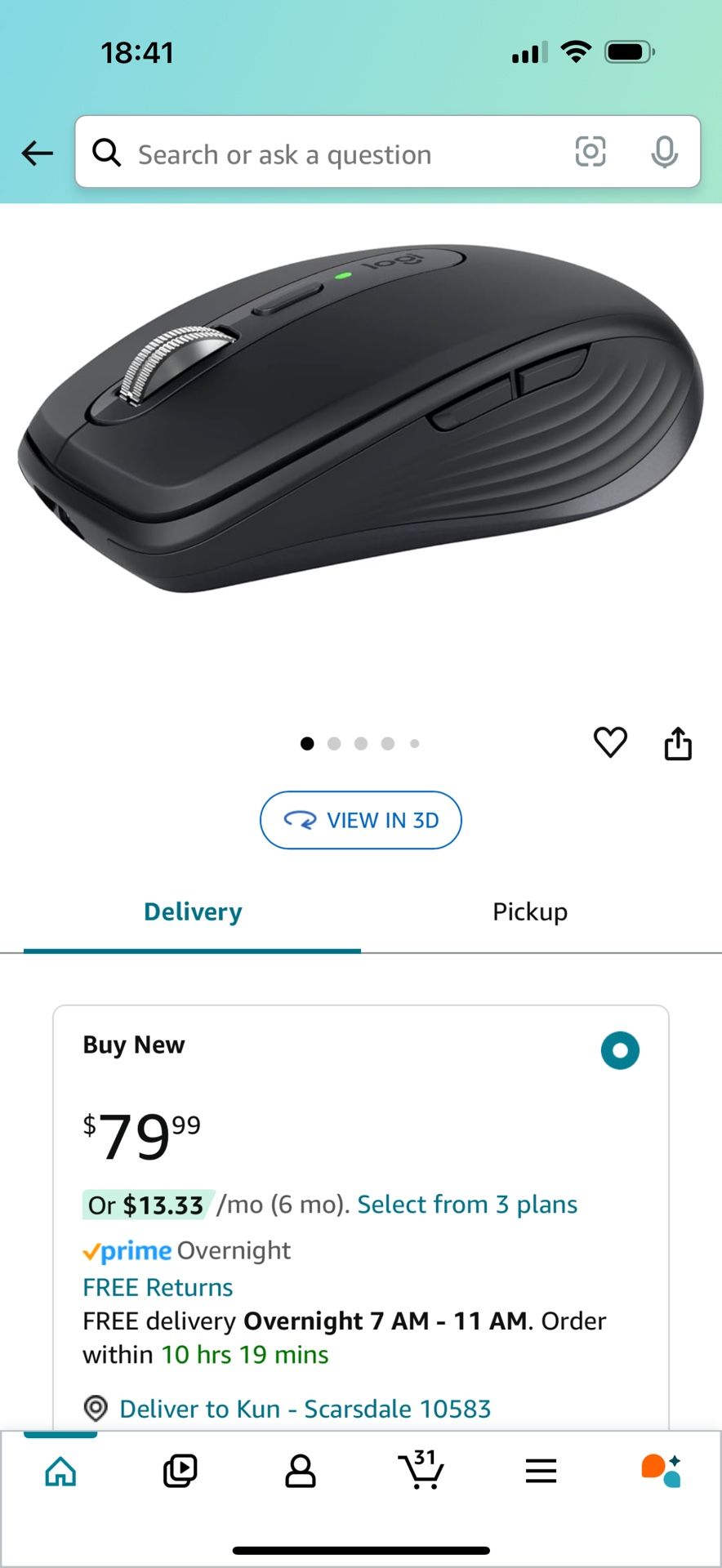 Logitech MX Anywhere 3S NEW, Factory Sealed