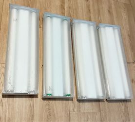 Set of 4 Fluorescent Light Fixtures