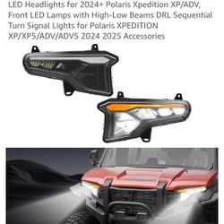 XUTVOTOR LED Headlights for 2024+ Polaris Xpedition XP/ADV, Front LED Lamps