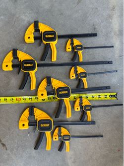 BRAND NEW! Dewalt 8 piece Quick Bar Clamp Set