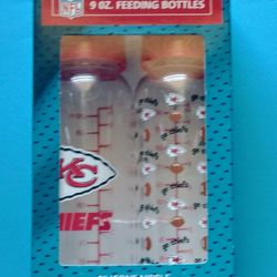 Football Kansas City Chiefs 9 oz Feeding Bottle Set


