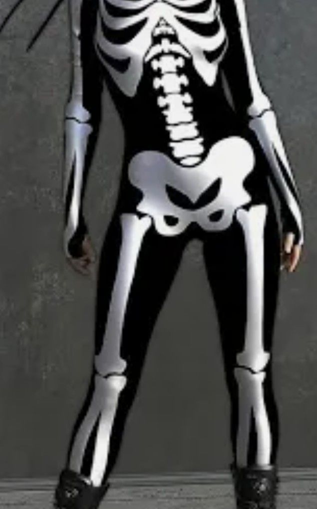 Skeleton Jump Suit Costume