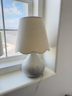 Table Lamp with Scalloped Shade