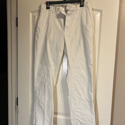 Cremiux 32x30 White Corduroy Pants
