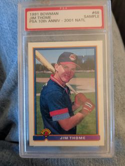 Jim Thome PSA Sample CARD. RARE