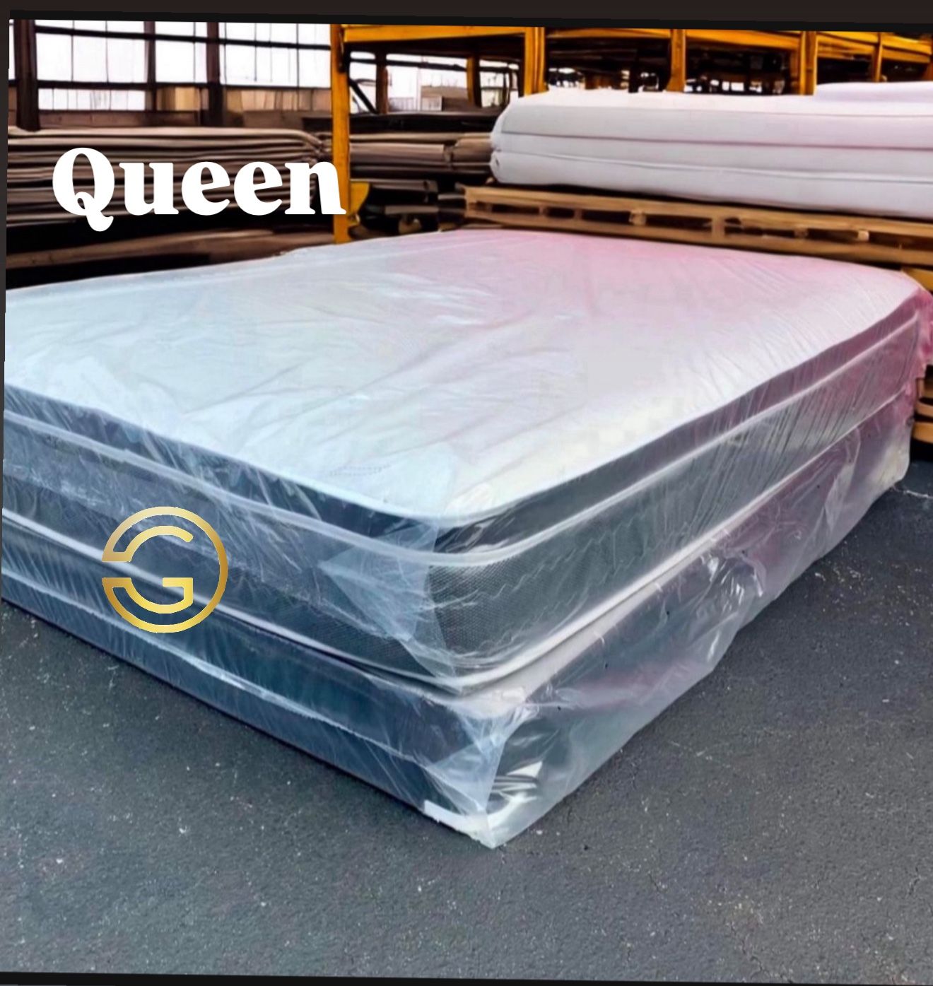NEW Mattress Queen Size Pillowtop With Box Spring // Offer  🚚