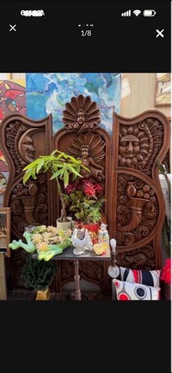 Antique, beautiful thick, solid wood room dividers Antique, beautiful thick, solid wood room dividers