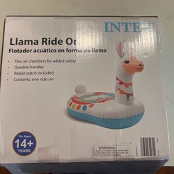 Intex inflatable pool ride on llama