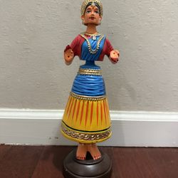 Tanjore dancing doll - 13 inches tall