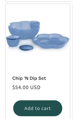 New Tupperware Chip N Dip Set