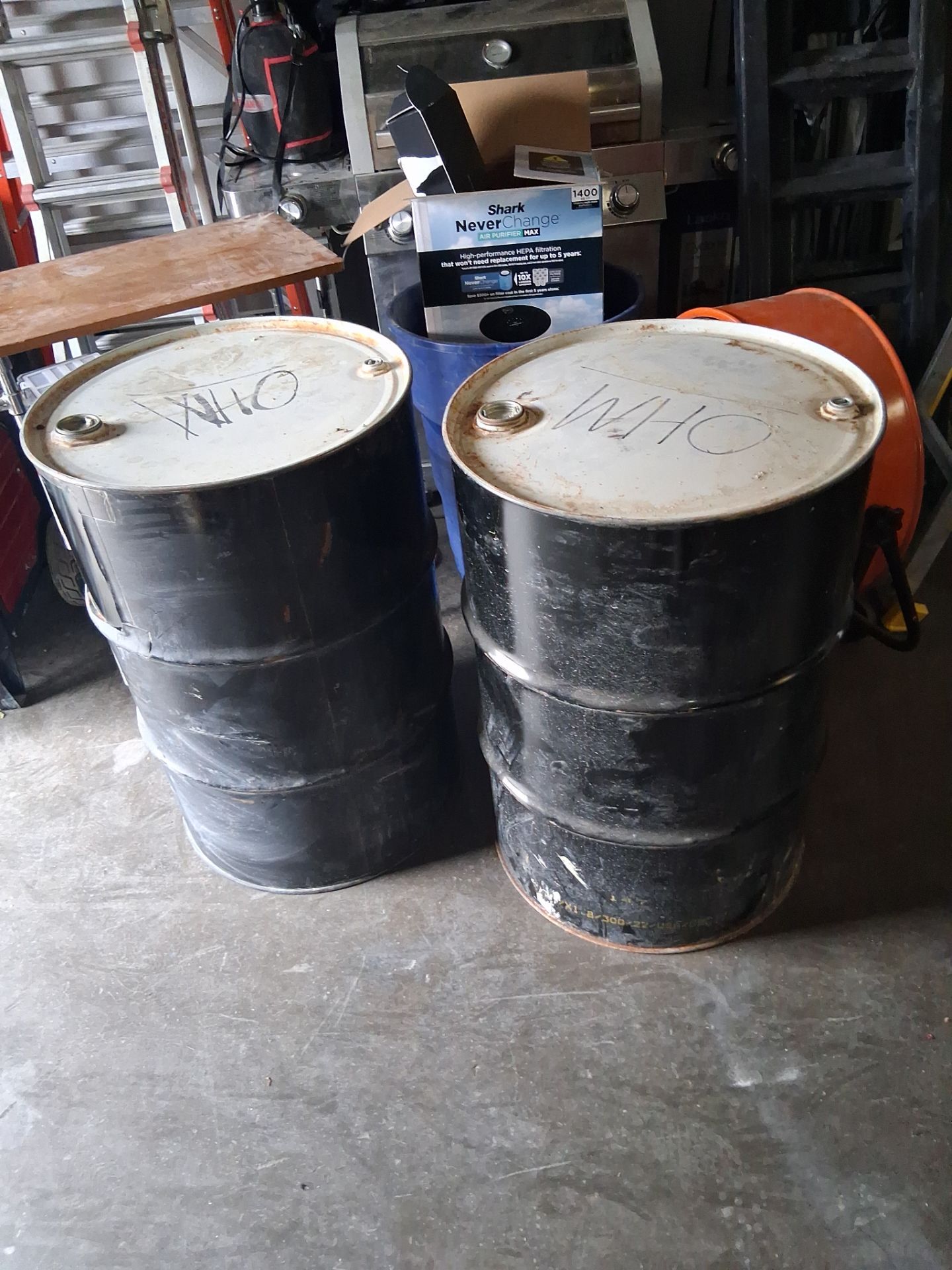 Two 50 Gallon Metal Drum for free
