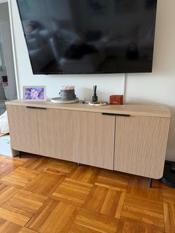 Walker Edison Fluted Oak TV Console