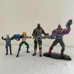 Hasbro G.I. Joe Roadblock, Total Justice Aquaman Despero, Robocop Wheels Figures
