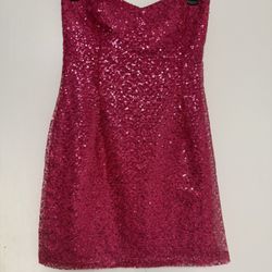 Windsor Hot Pink Sequence Dress Size 5