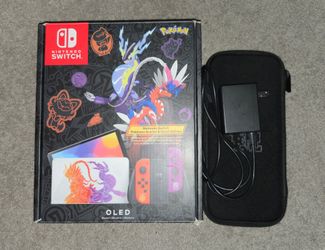 Nintendo Switch OLED Pokemon Scarlet & Violet Special Edition + Game/Extras (CIB)