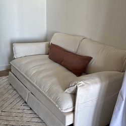Small Sofa – Sleeper And tucked wing chair