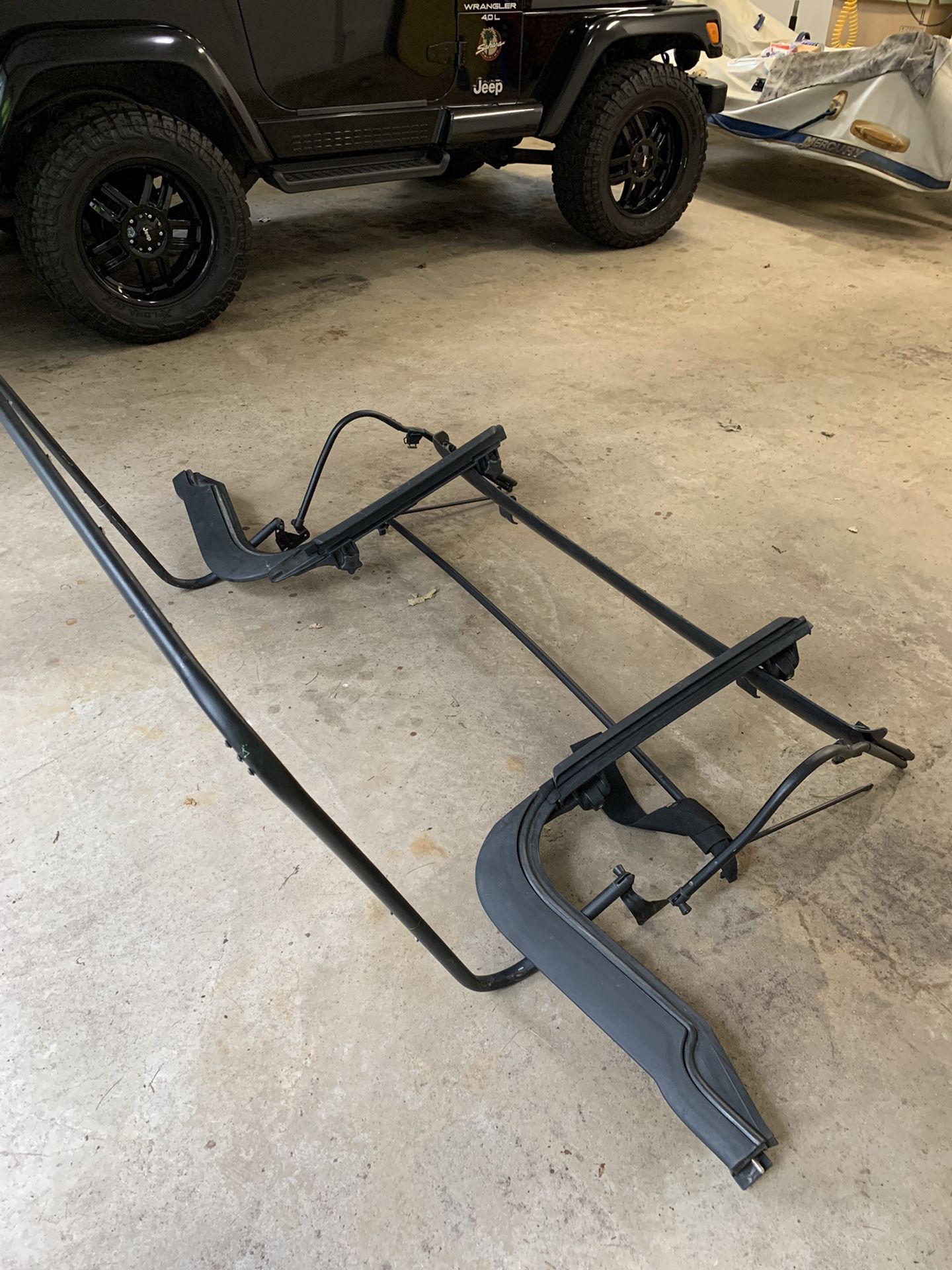 Jeep Wrangler Complete Soft Top Hardware, W/ Sunroof Flip , $200. Or B.O.