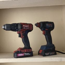Bosch Impact & Bauer Drill