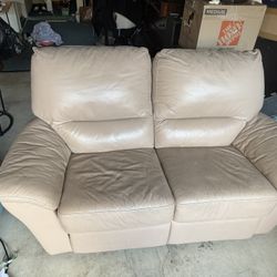 Leather Loveseat/small Couch For Sale