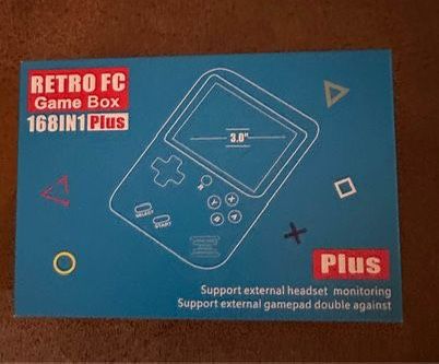 NEW-Retro FC Game Box Plus Handheld Console 168 Games