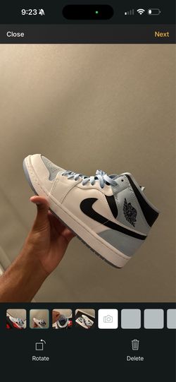 Air Jordan 1 Mid “Ice Blue” (White/Black/University