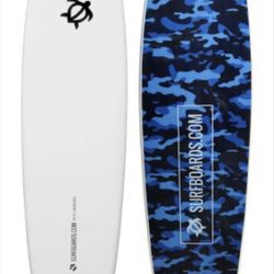 Ahi 8' Longboard Surfboard - Blue Camo - BLACK FRIDAY 