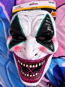 Celebrate! Light-Up Halloween Clown Mask