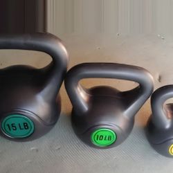 15 / 10 / 5 Lbs Kettlebell 