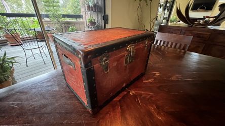 Vintage Wood Chest / Box - ULWIU Union Made from 30's