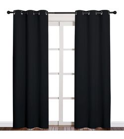 Blackout Curtain Living Room 42x84 inches 2 Panels Thermal Insulated