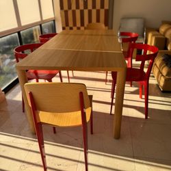 2 Vitra Chairs & 4 DWR Coco Chairs