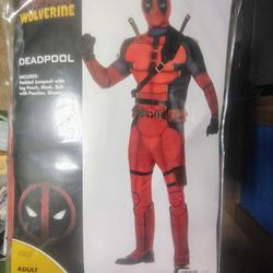 Deadpool Extra Large Costume Paid Over 60 New Used Once 35 Bucks