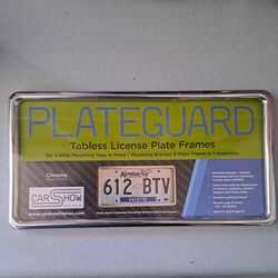 NEW Chrome Plated Plastic License Plate Cover 