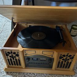 Record Player Turn Table Radio Stereo LPs Vinyl
