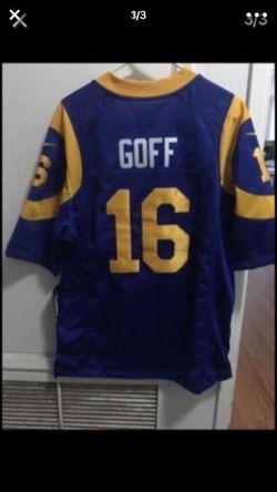 LA rams Goff jersey