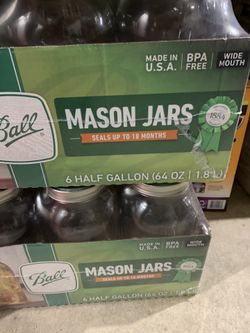 Brand New Wide/Regular Mouth Mason Jars