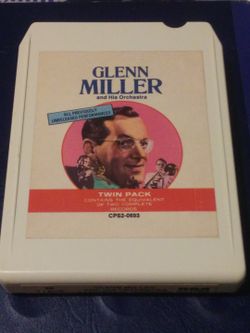 VINTAGE 1974 GLENN MILLER & HIS ORCHESTRA "TWIN PACK" 8 TRACK CASSETTE