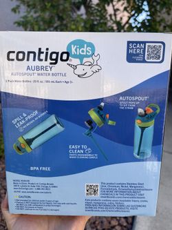 Contigo Kids Water Bottles 2-Pack - New in Box (20 oz)